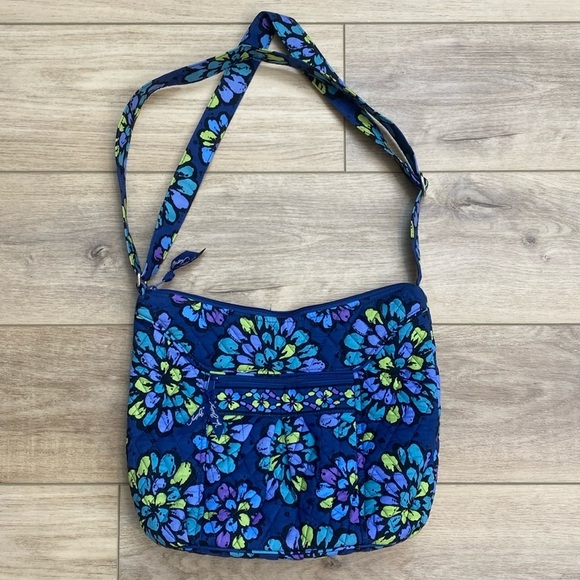 Vera Bradley | Indigo Pop | Crossbody Hobo‎ Tote - Picture 1 of 12